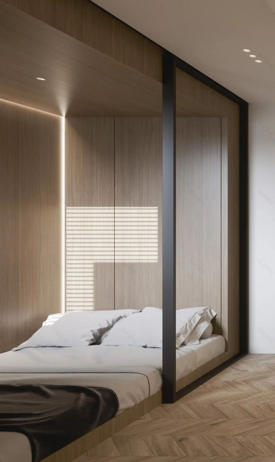 上海 78 平米老房翻新,现代简约与自然木元素的融合-32