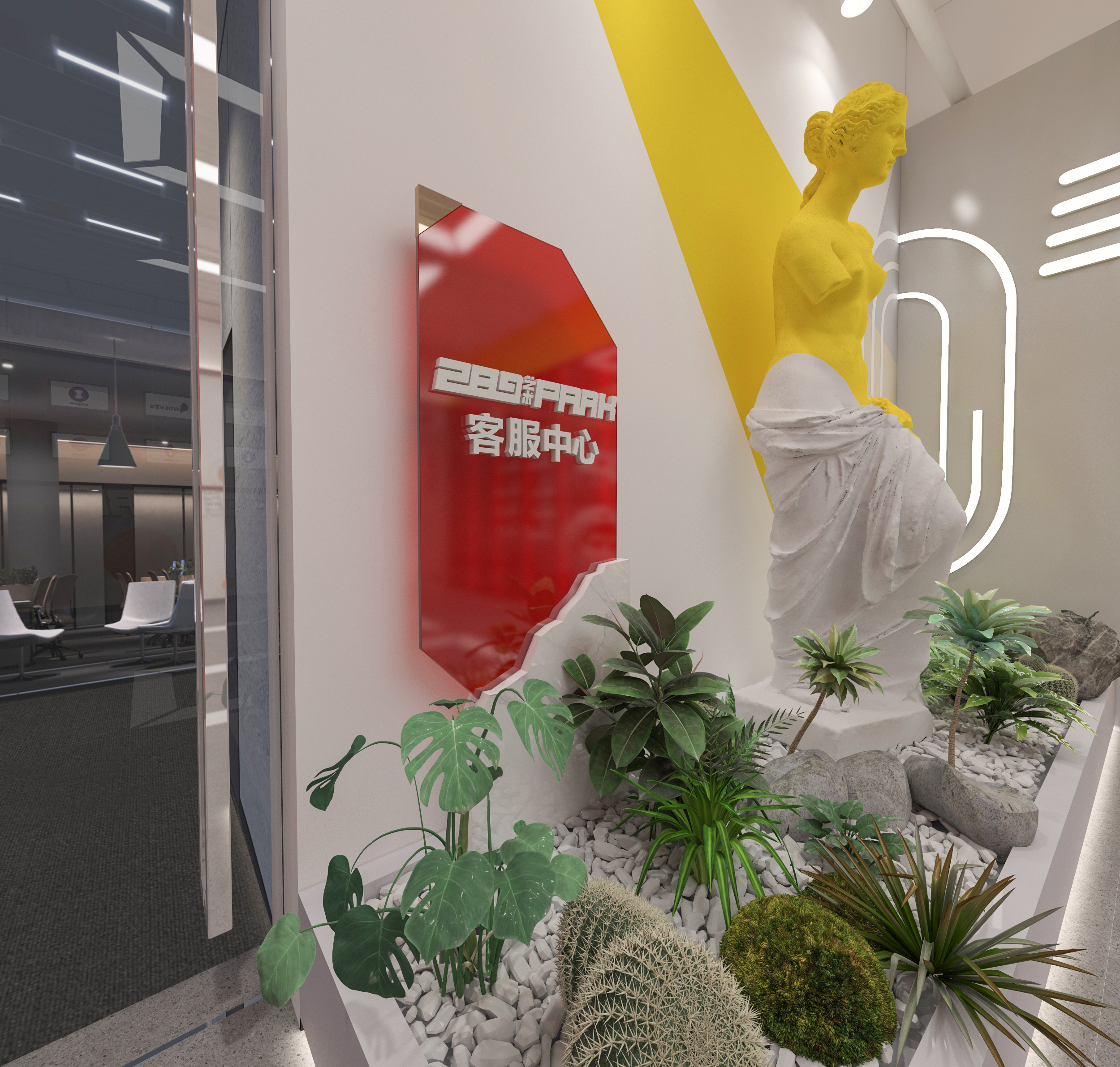 广州某艺术园区大楼公共区域升级改造-4