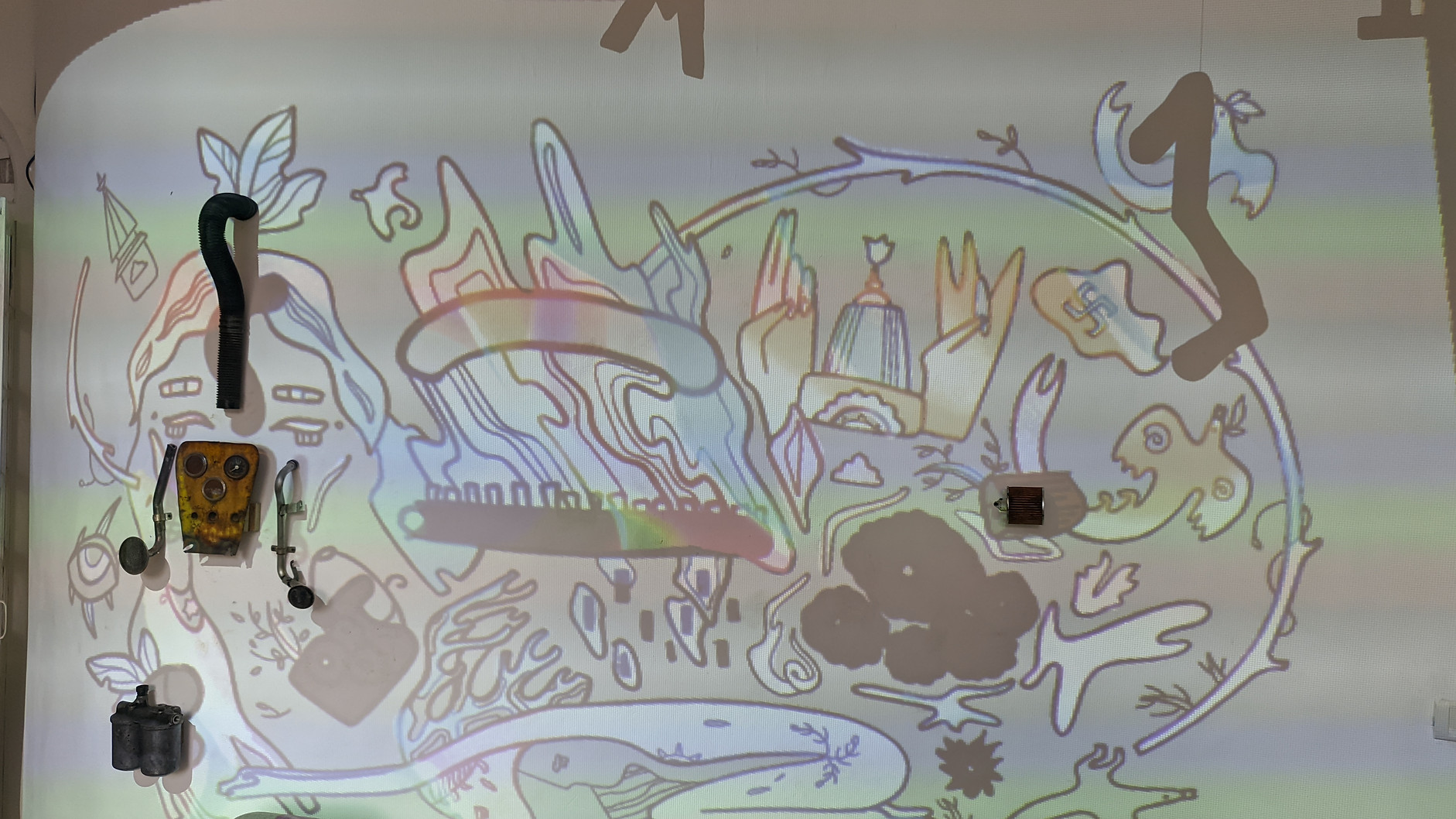 Reflections | Interactive wall Installation-17