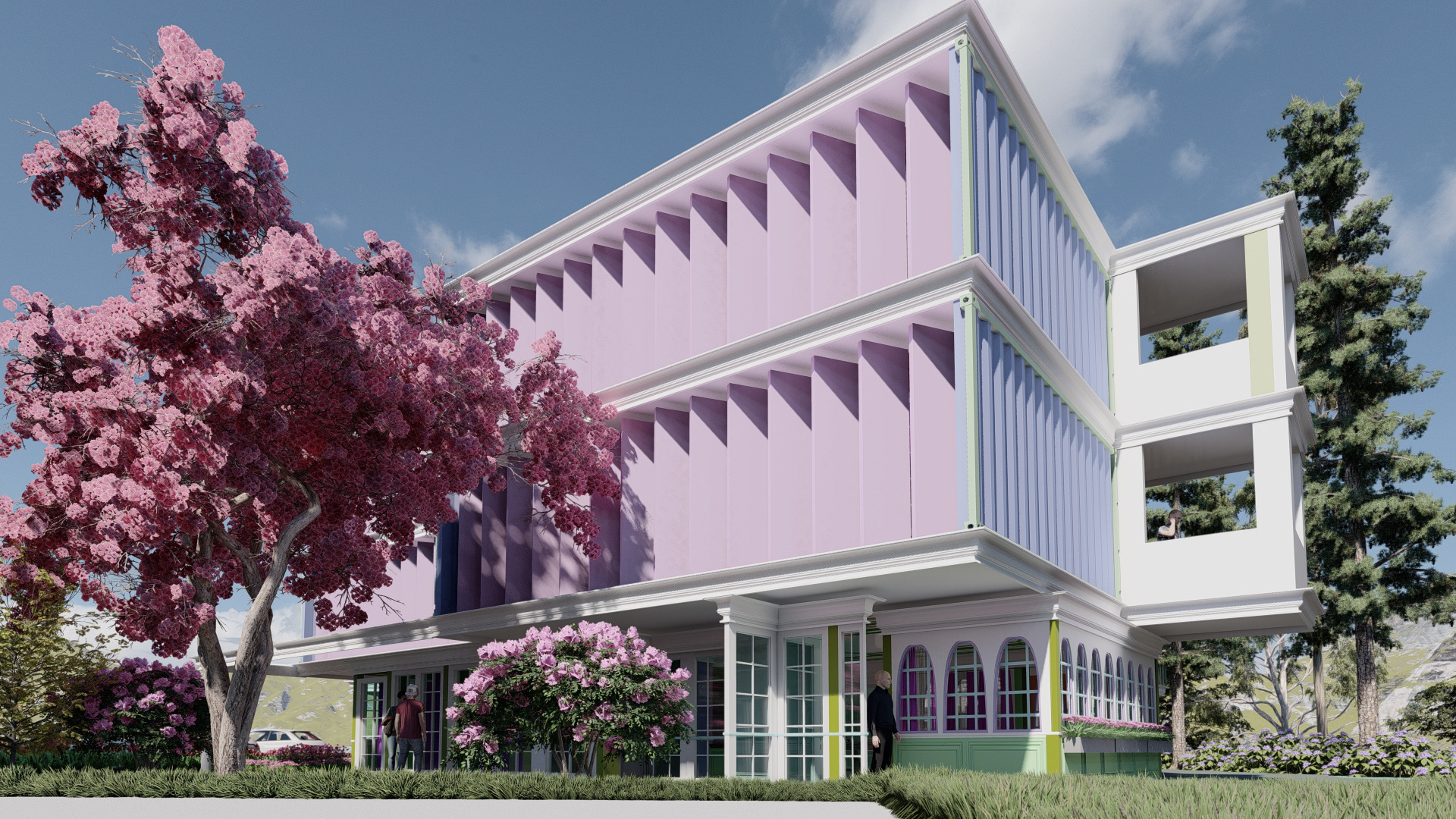 厄瓜多尔昆卡大学室内设计专业教学楼设计-71