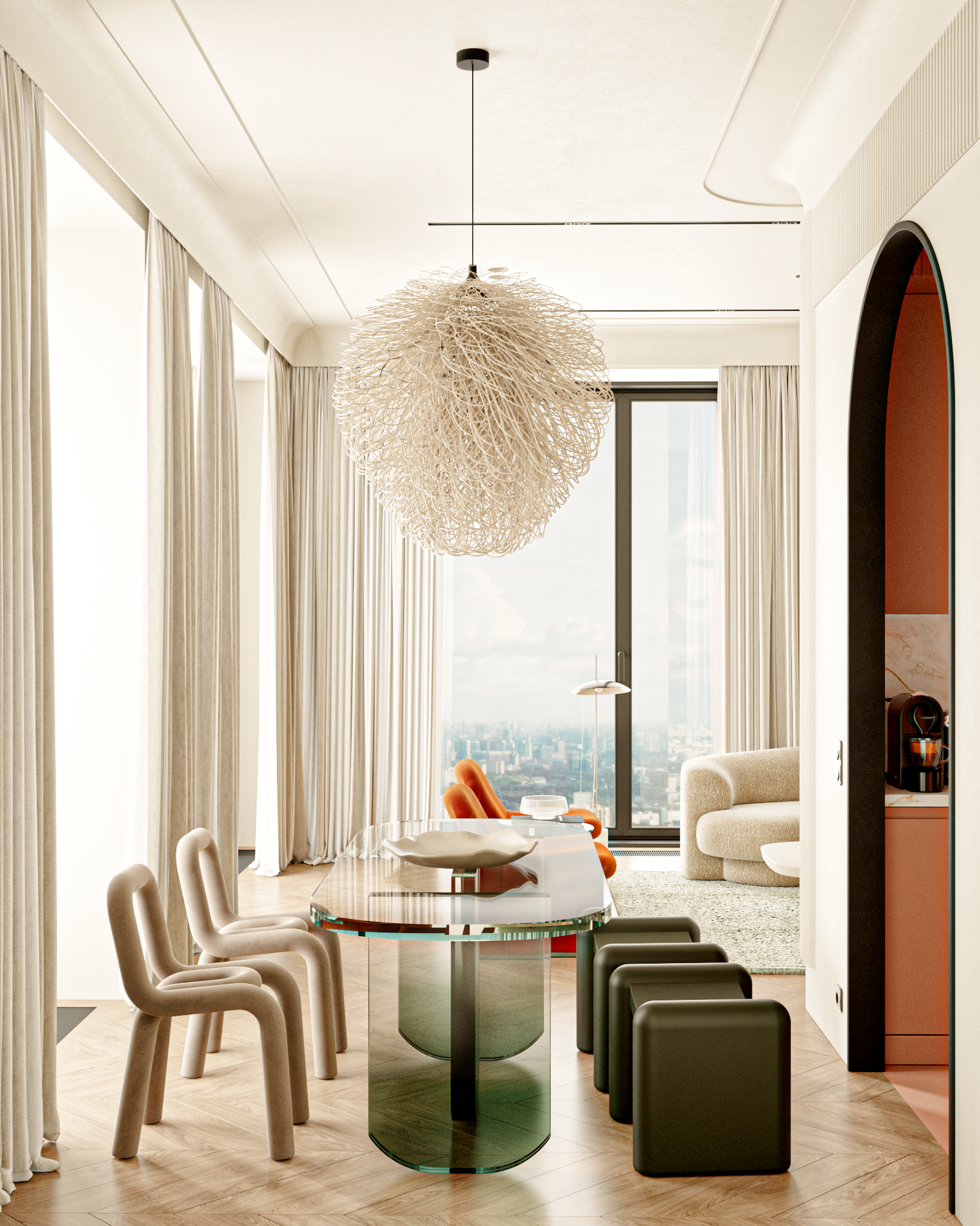 欧式二居室室内设计丨Attico Interiors-3