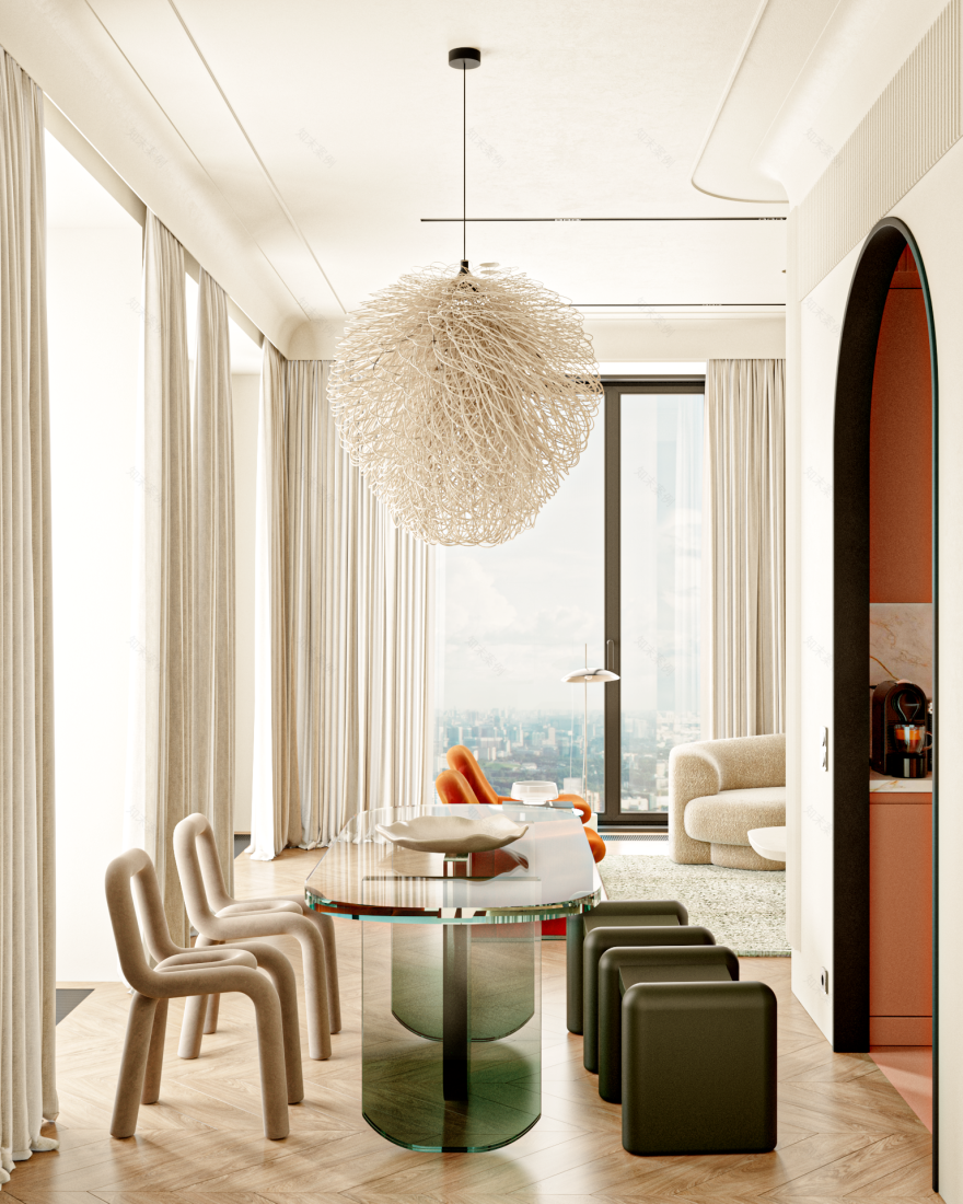 欧式二居室室内设计丨Attico Interiors-3