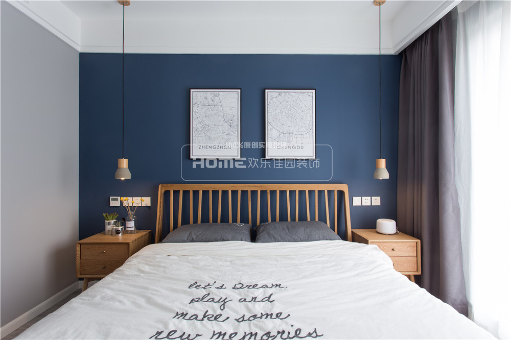 北欧风情的神秘孔雀蓝 | 成都时光俊园 2 室 2 厅 1 卫 1 厨案例解析-57