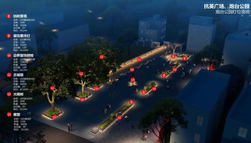 项目介绍|红色美丽乡村改造中的泛光设计理念-75