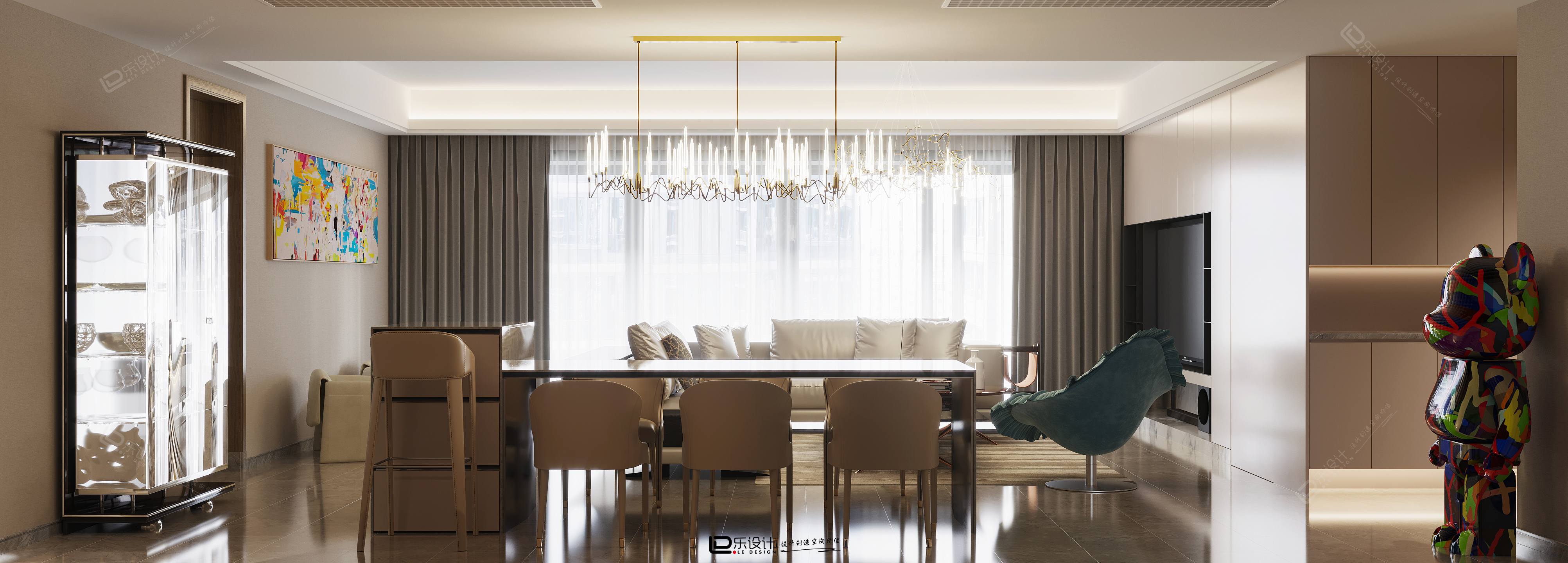 绿城晓风印月188方全案软装设计丨中国杭州丨LD设计-21