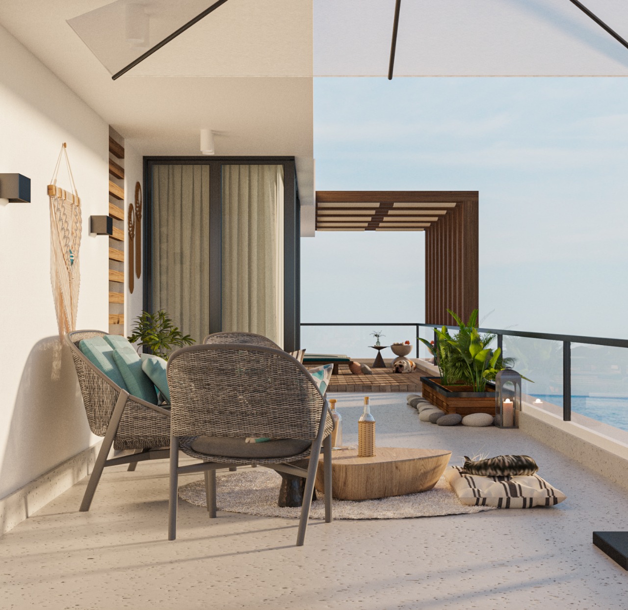 露台和室内阿尔玛扎丨DSDB-7