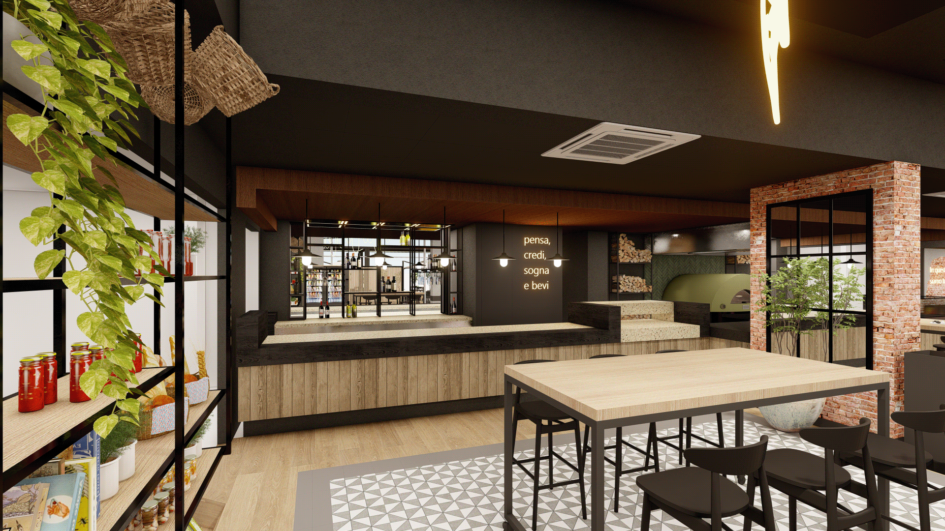 Atelier Domh 披萨店室内设计-16