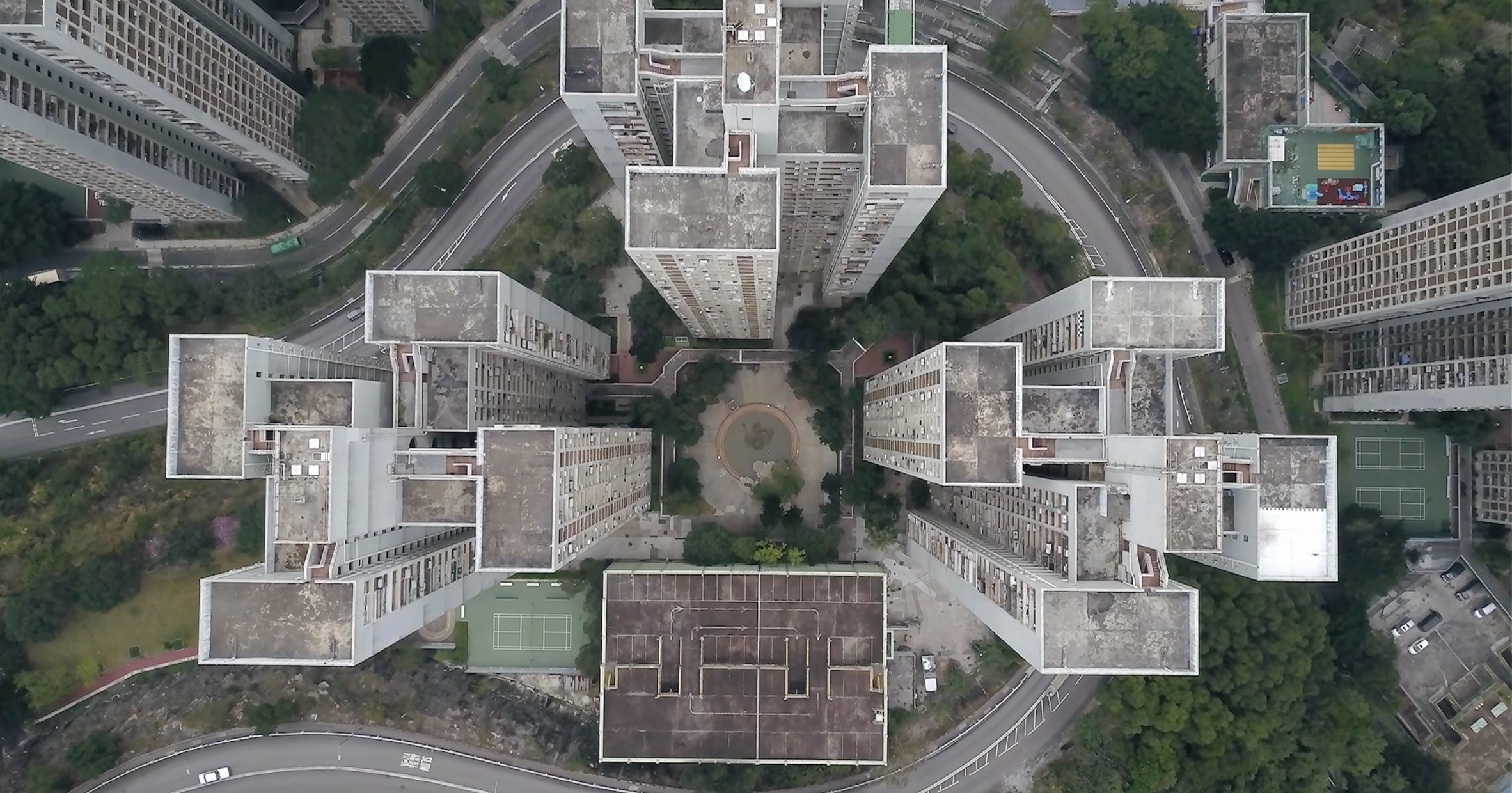 Drone film by Mariana Bisti captures Hong Kong's densely packed high-rise buildings-0