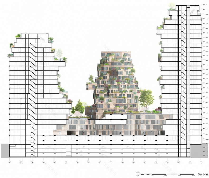 阿姆斯特丹"山谷"综合体 | 绿色与人性并重的建筑奇迹-37