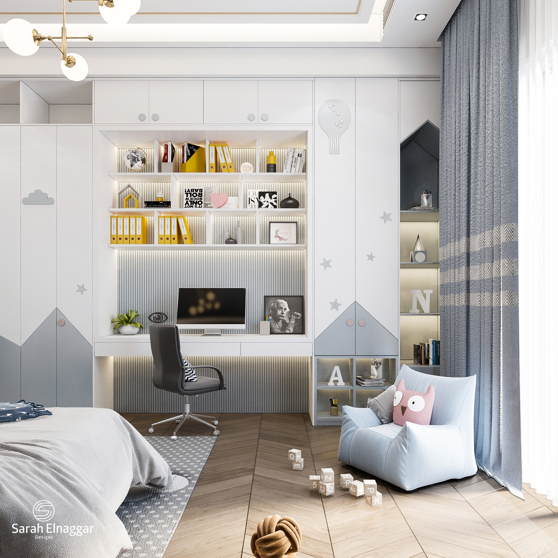 男孩卧室设计-10