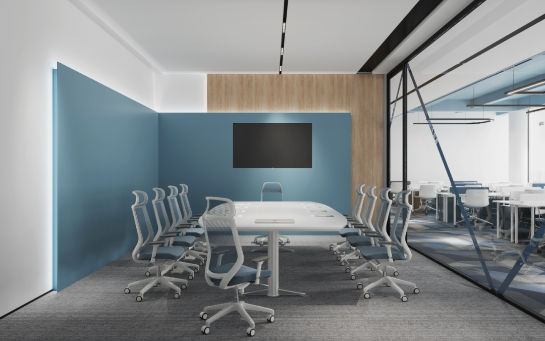 蓝河绵羊乳业集团办公室——现代极简之美-110