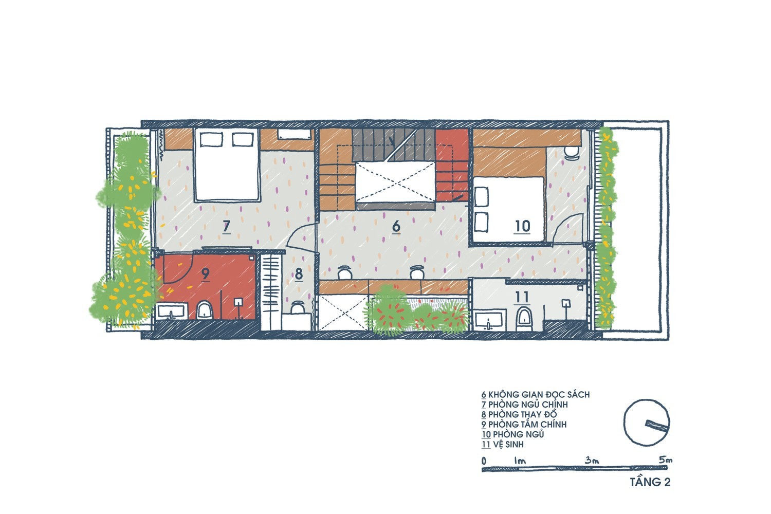 越南管屋 Pattern House | 自然采光通风的现代设计-27