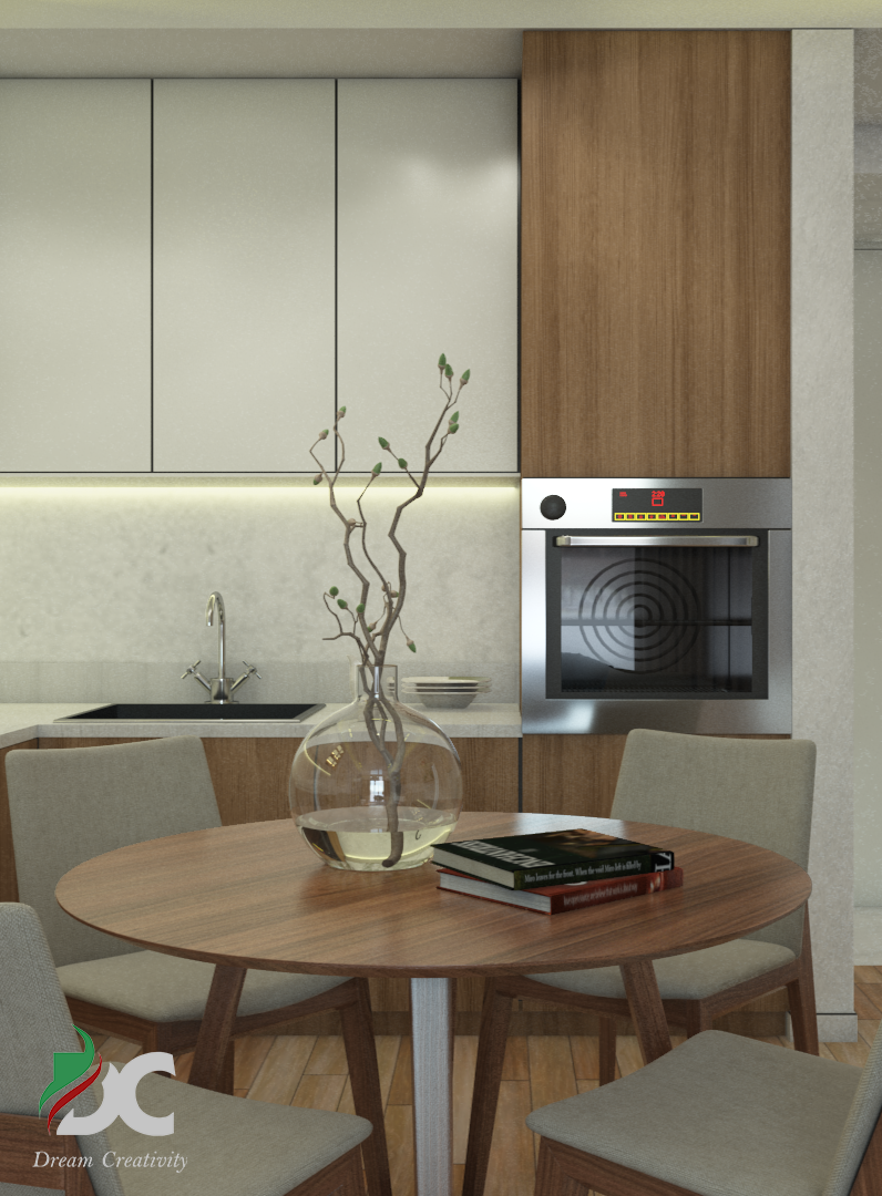 Kitchen with Living Room-5