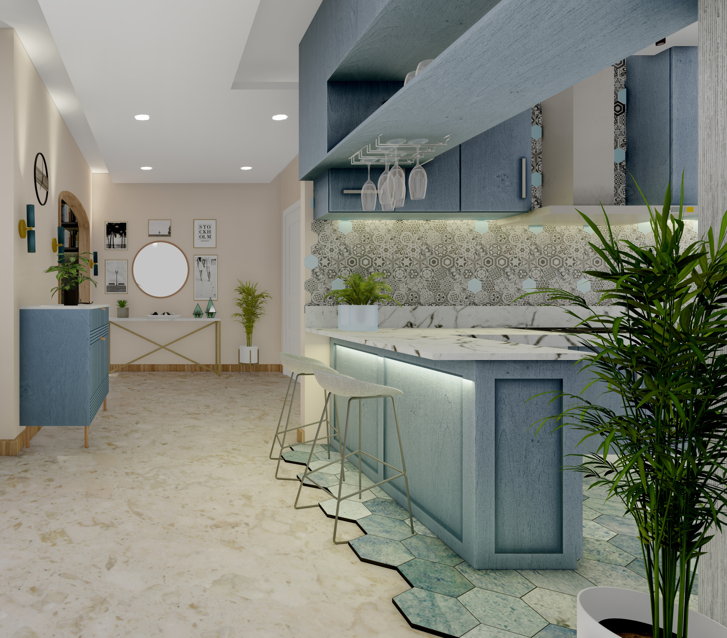 Interior & Landscape Design of A.B.K-1