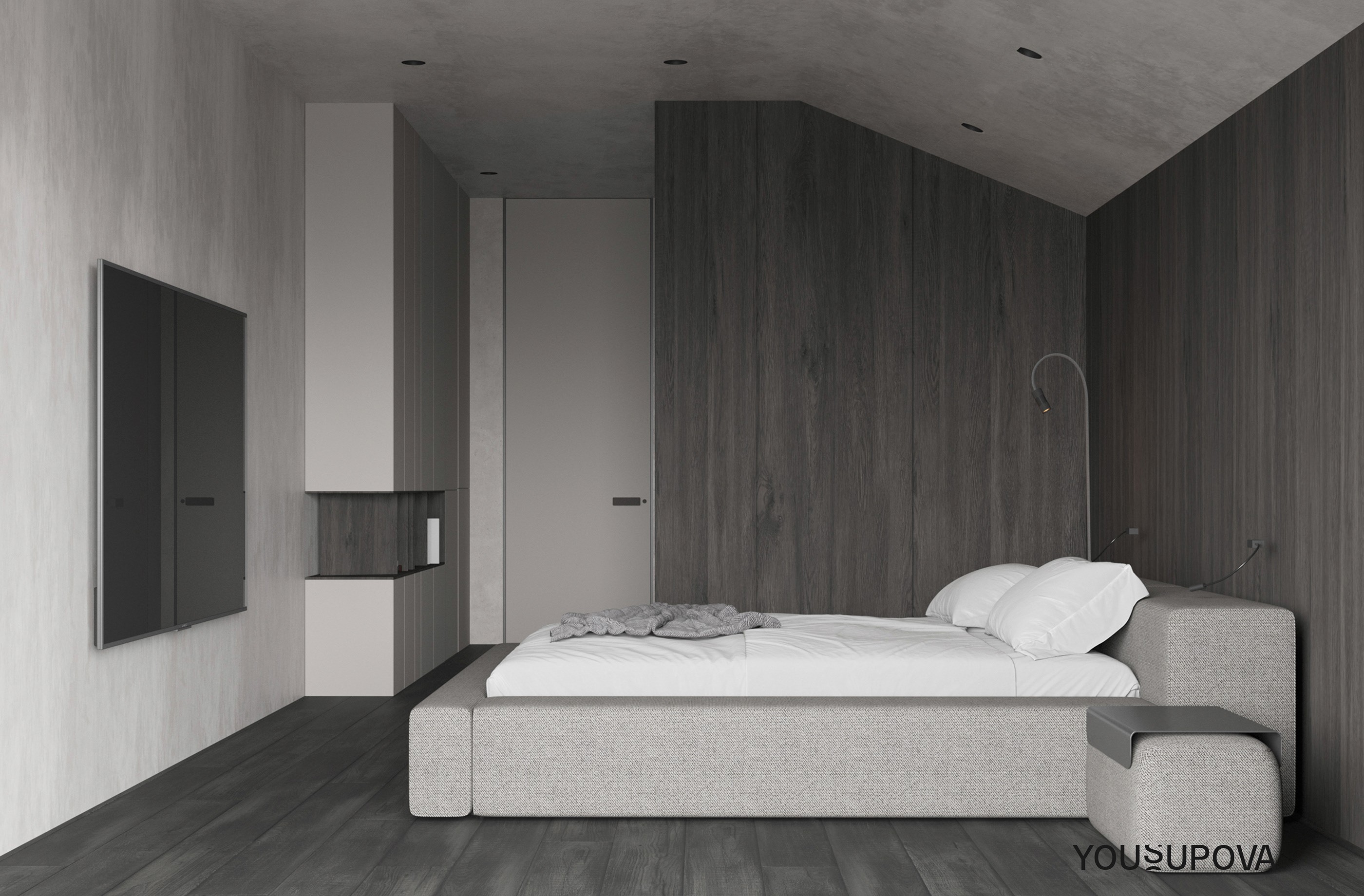 水泥灰色系 空间设计-16