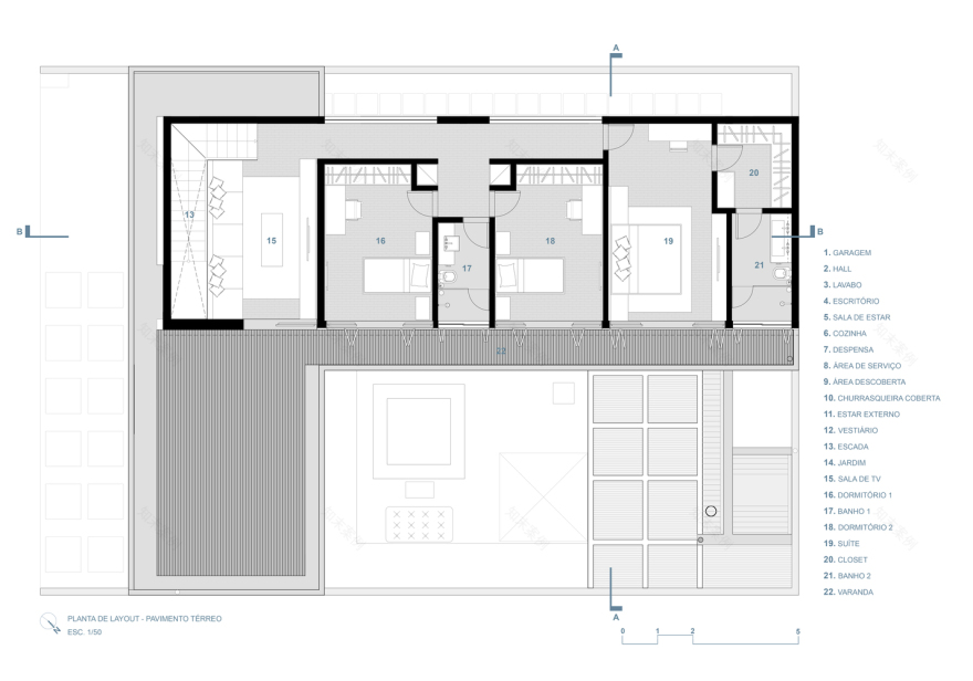 巴西“一号房子”自然光开放式设计-44