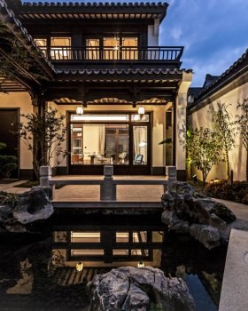 盐城蓝城百禾桃李春风中式庭院