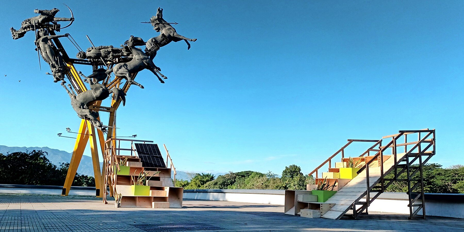 哥伦比亚木质太阳能城市家具塑造公共空间-21