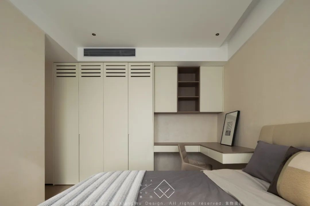 奶油色调的简约诗意空间丨中国常州丨象物设计-64