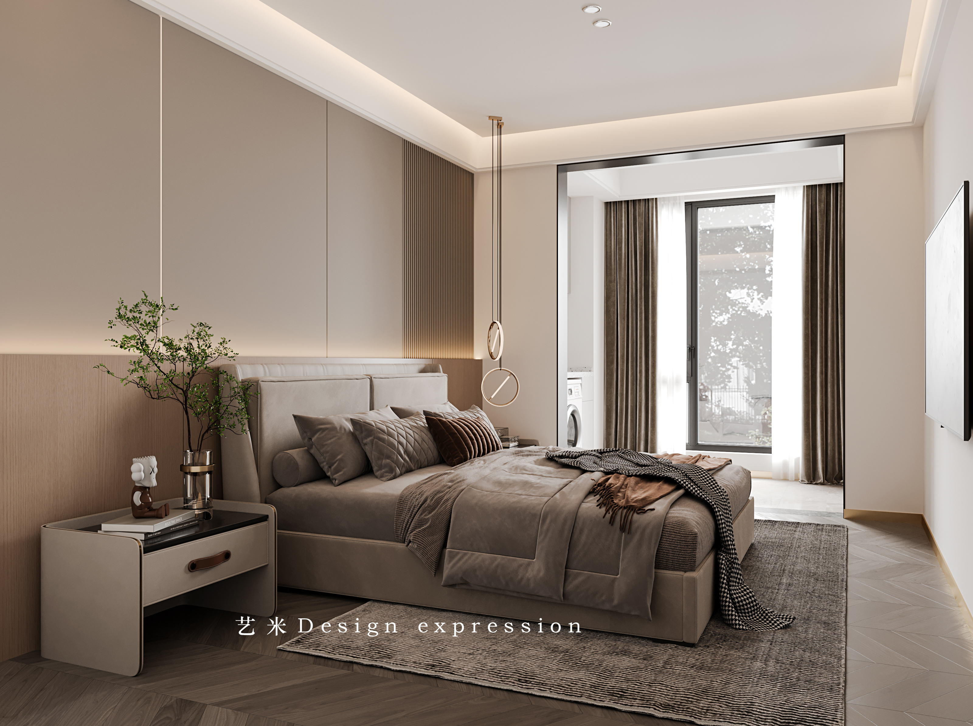 美式轻奢客餐厅-艺米效果图-6