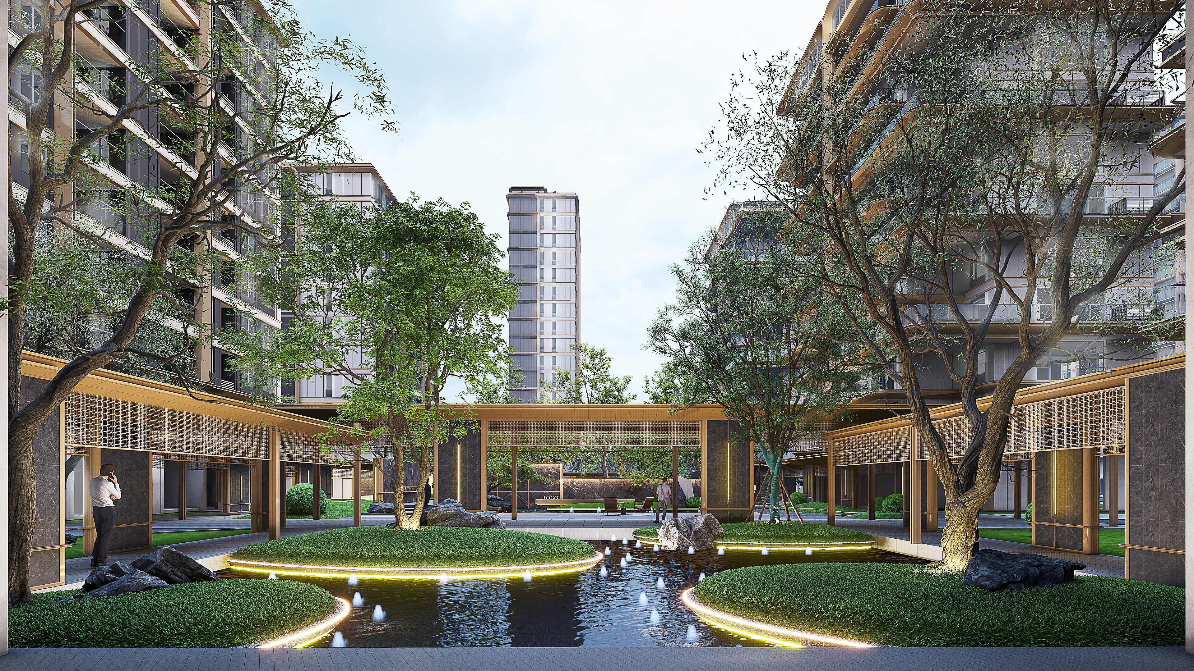 新中式现代高端地产lumion-9