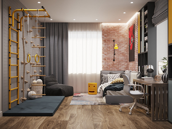 萨马拉市中心120平三口之家公寓设计丨俄罗斯萨马拉丨维多利亚·叶罗希娜-49