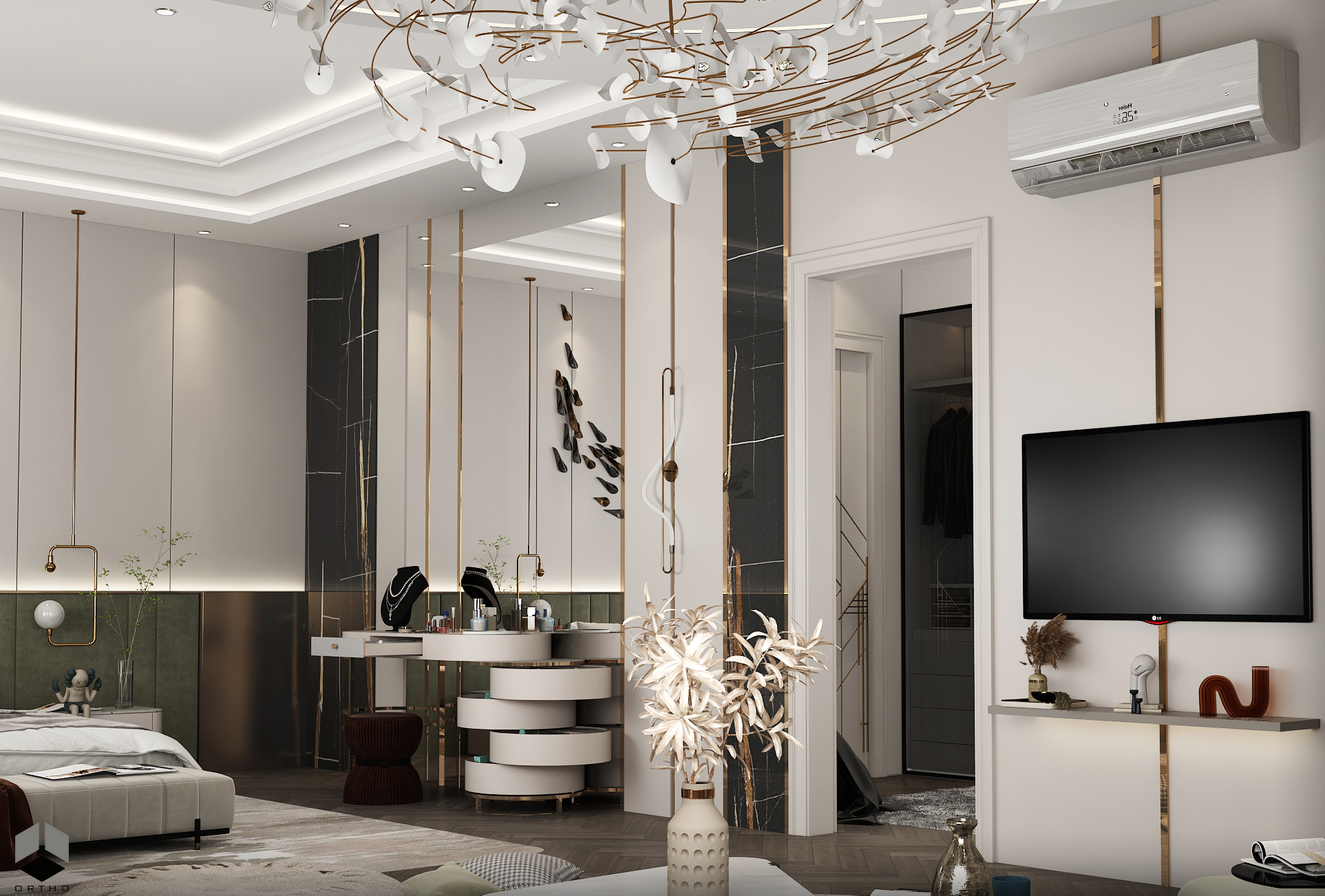 LUXURIOS MASTER BED ROOM & BABY AREA-10