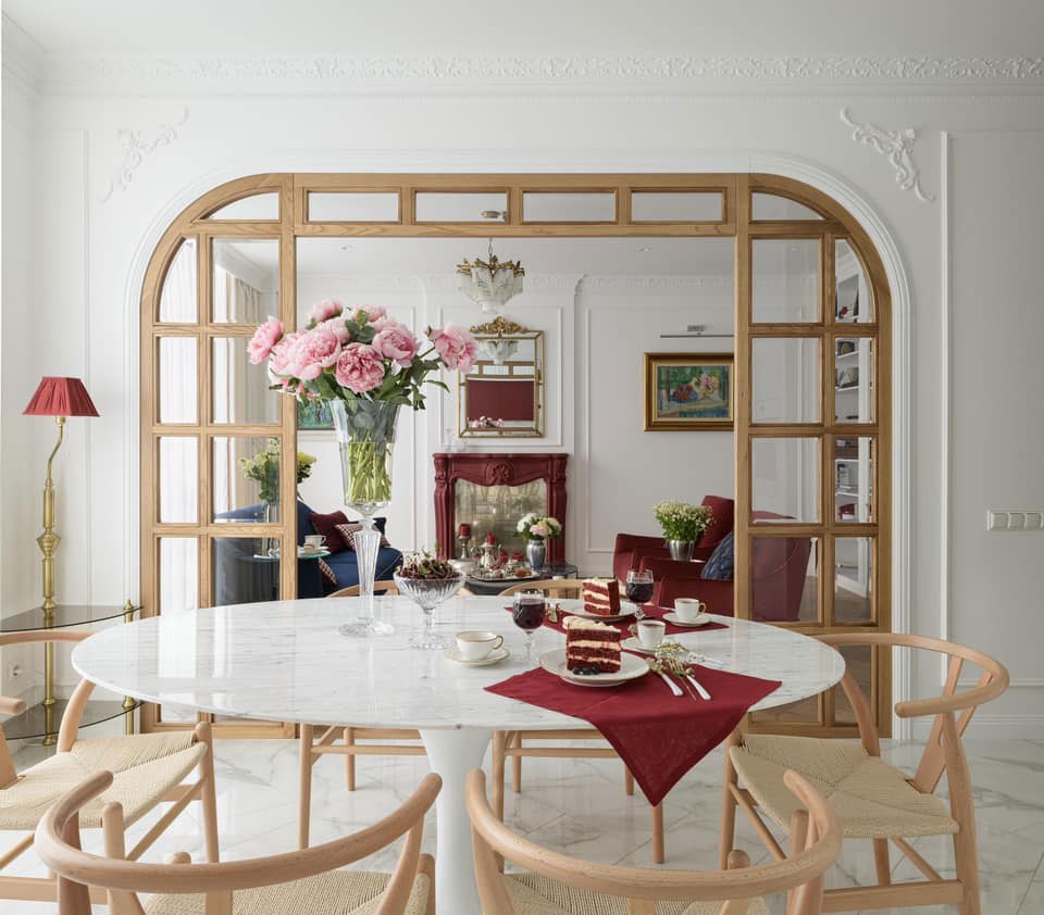 基辅现代公寓的古典艺术设计-8