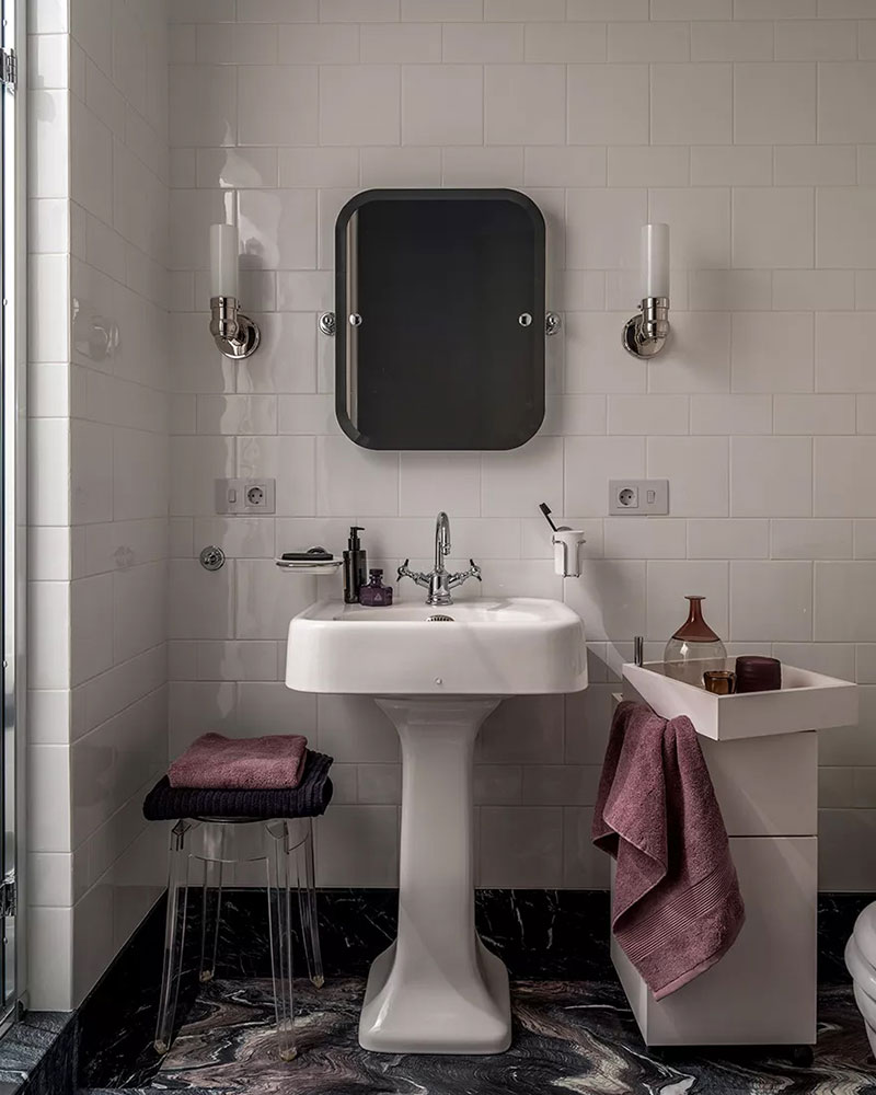 莫斯科斯大林风格高层公寓的重生 | 艺术与空间的完美结合-15