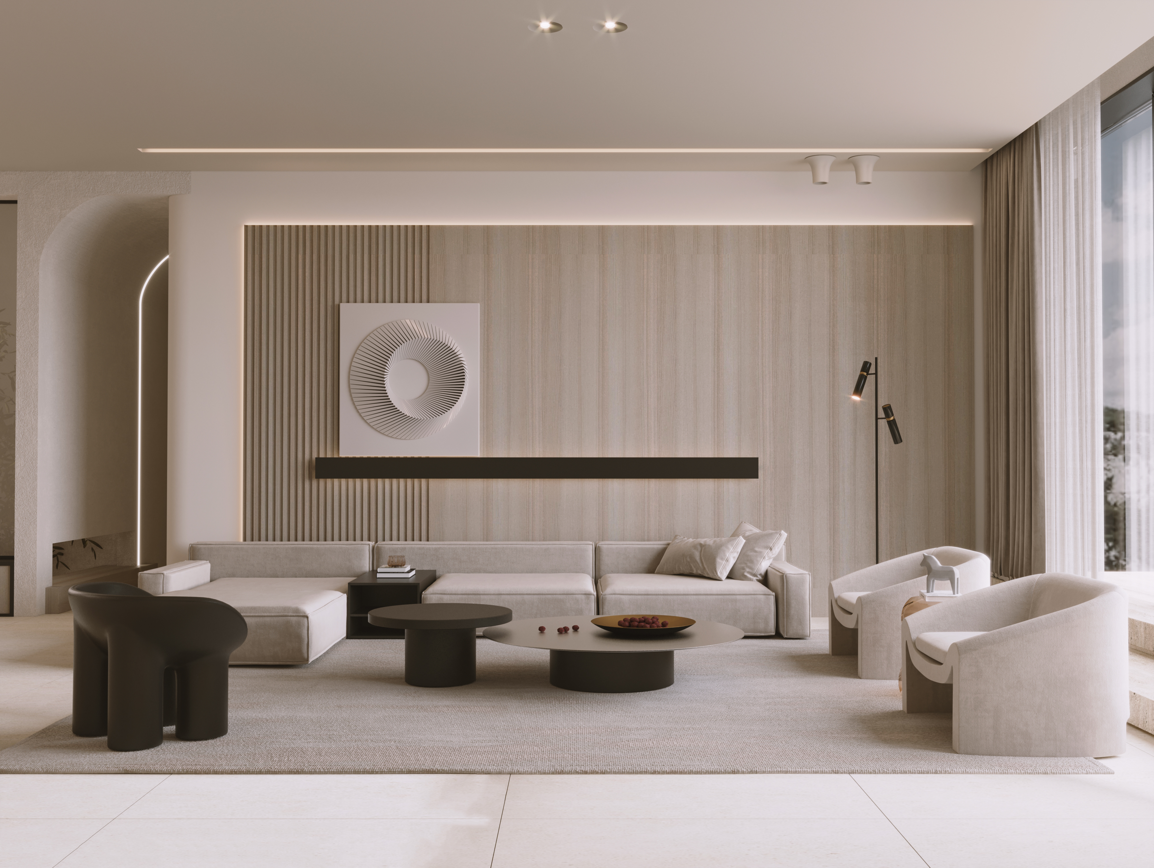Minimalist Apartment Design - Kuwait-5