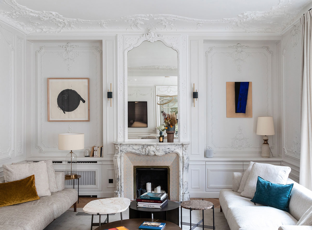 巴黎中心哈斯曼建筑优雅公寓设计-1