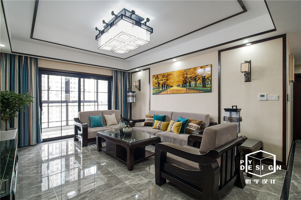 152㎡淡雅新中式 | 鹏宇设计-5