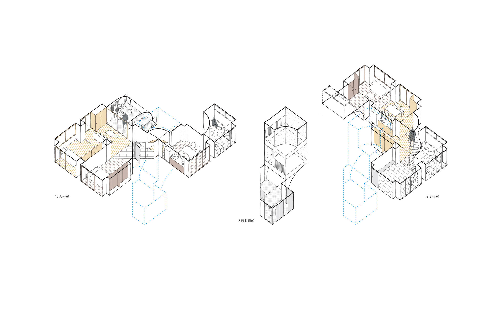 三日月坂公寓丨日本东京丨Hiroyuki Ito Architects-20
