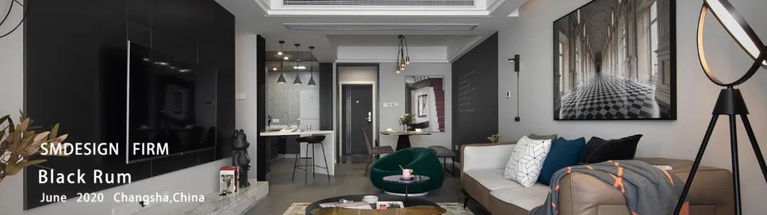 金福苑 82㎡美式混搭,复古与轻奢的完美融合-82