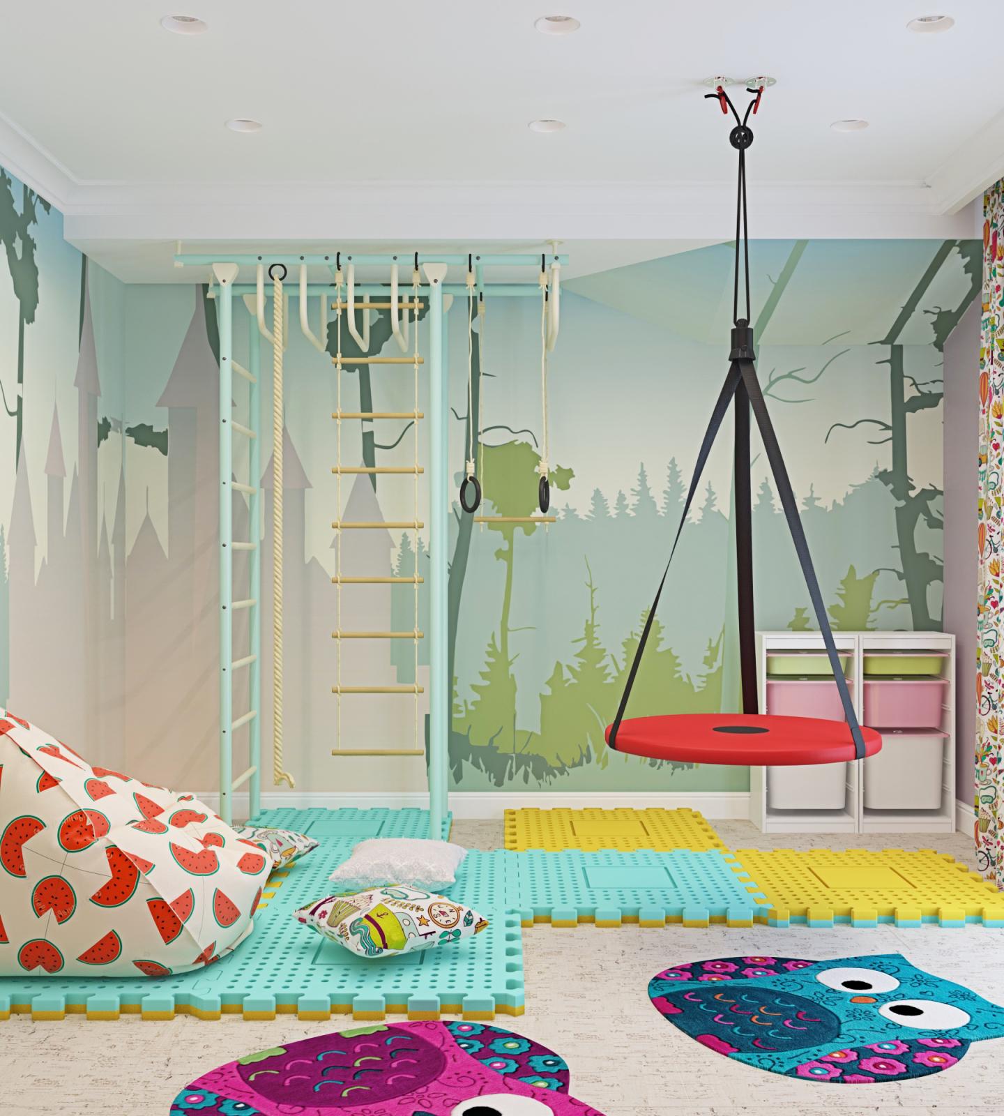 多种方案的游戏室设计丨俄罗斯莫斯科丨dizain  master（Дизайн Мастер）-15