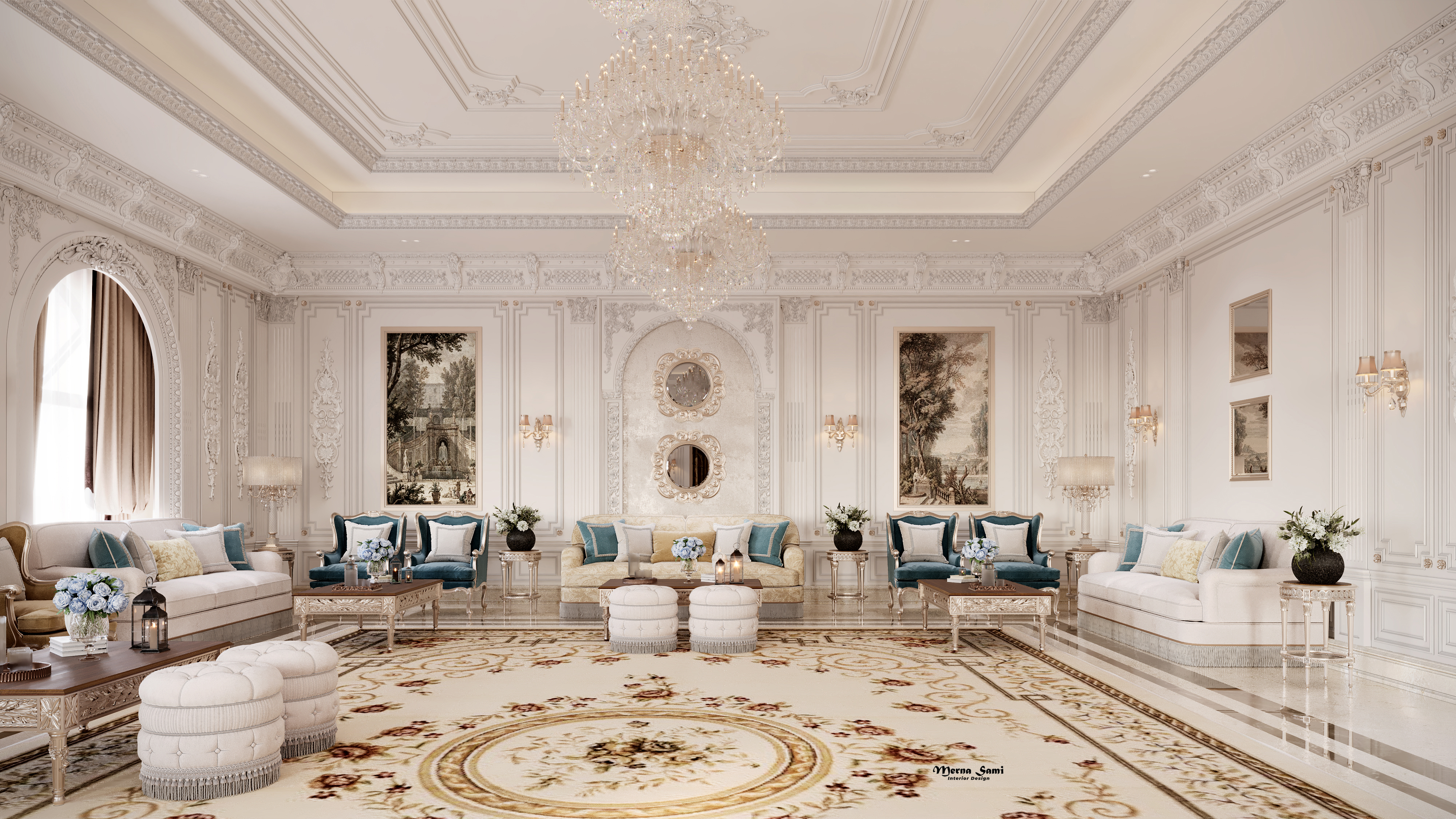 欧式会客厅丨沙特阿拉伯-10