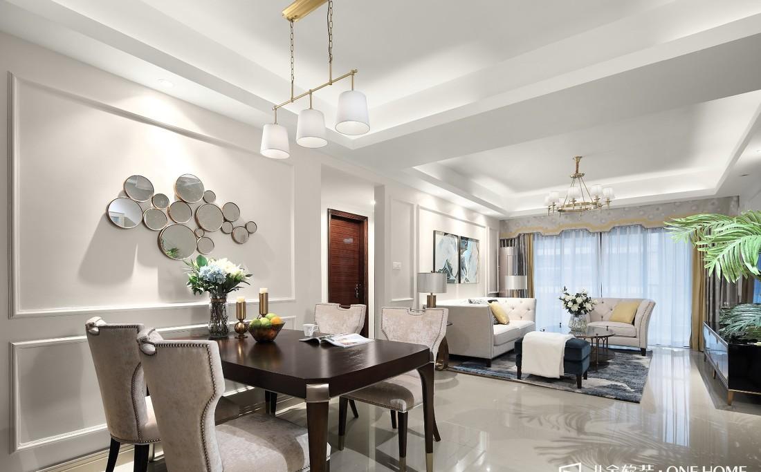 广州凤凰城 106m²美式三居室软装翻新，艺术感与温馨并存-7