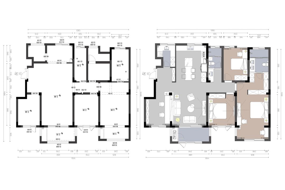 独墅熙岸 | 140m² | 现代黑白灰空间设计-6