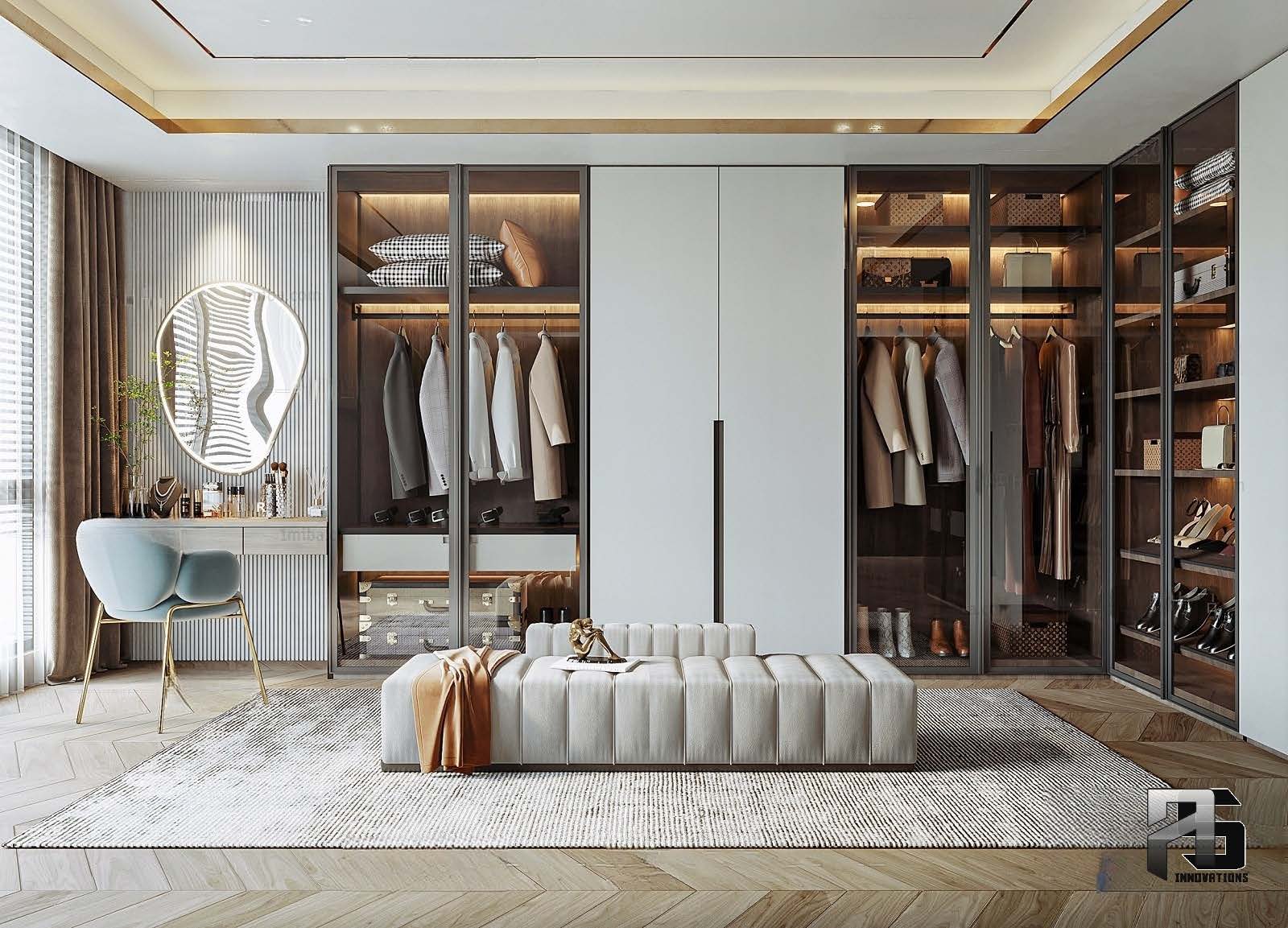 DRESSING ROOM 3D INTERIOR . MODERN STYLES 3-0