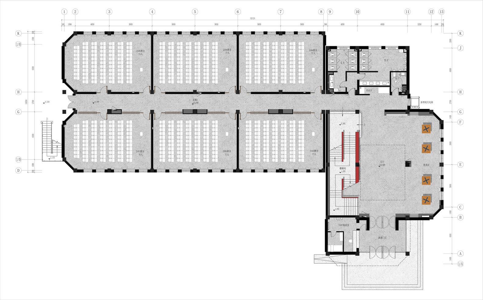 清华第四教学楼室内重建 · 开放式学习空间的营造-43