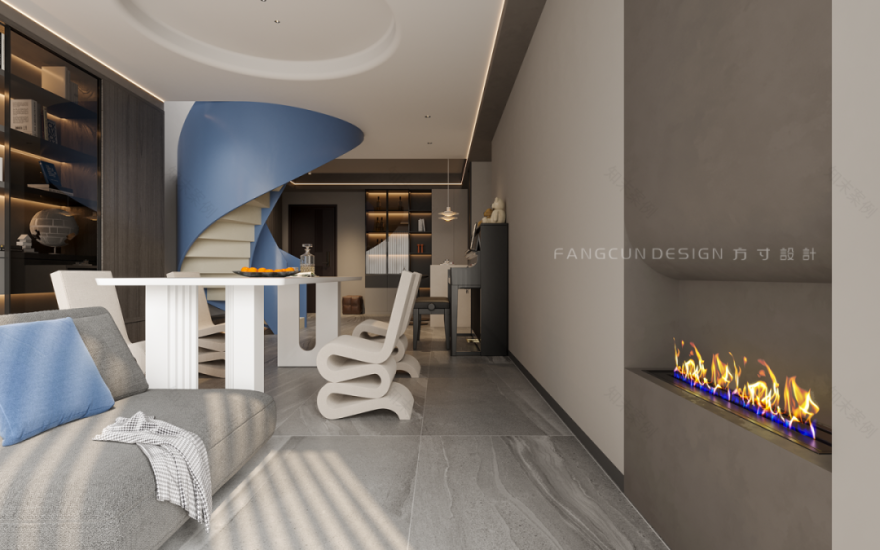 200㎡+复式高级黑灰系,家最宁静的样子丨中国桂林丨方寸设计事务所-54