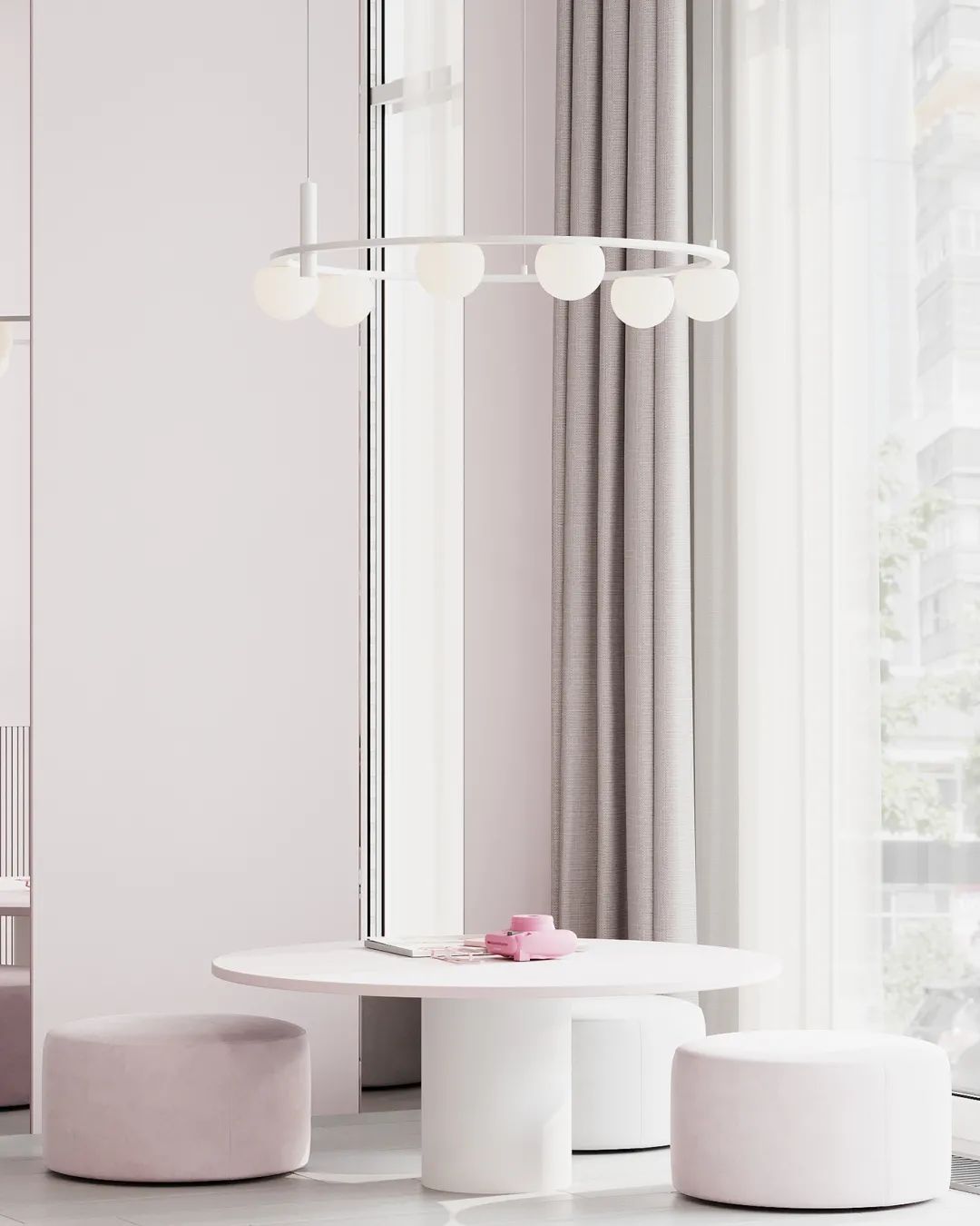 极简高级灰 · 一家三口蓝色豪宅设计丨俄罗斯丨俄罗斯设计师 Alina Larionova-39