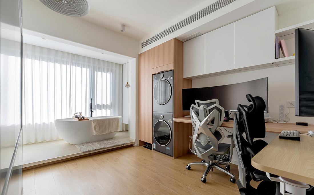 67㎡小家靠旋转电视墙,变出N种生活场景-13