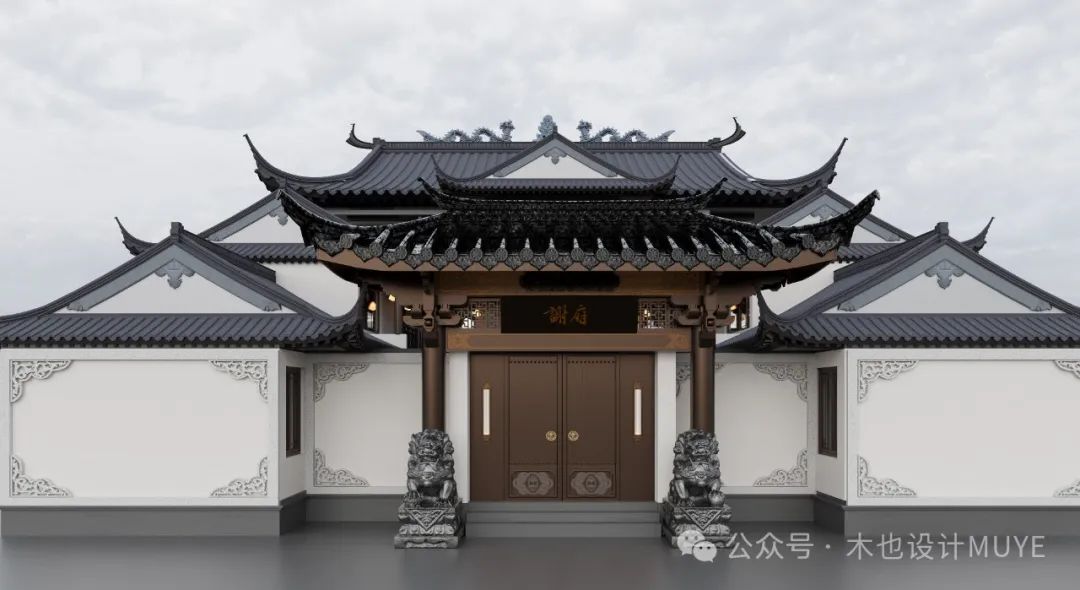 1500m²新邵别墅·传世新中合院丨木也建设 | MUYE DESIGN-8