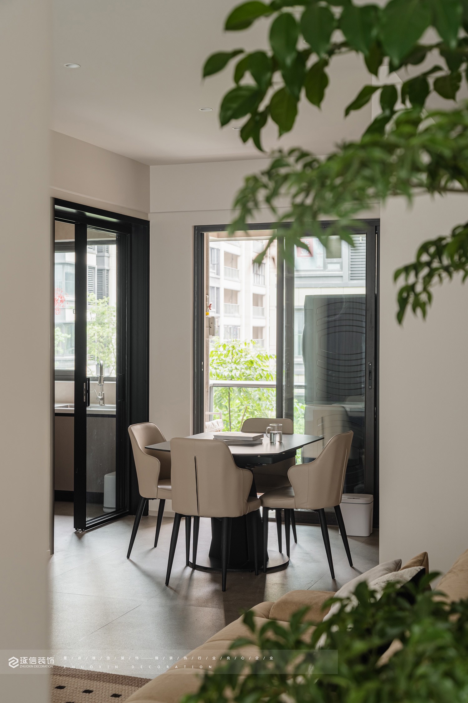 120 现代风,暖调空间感丨琢信装饰-13