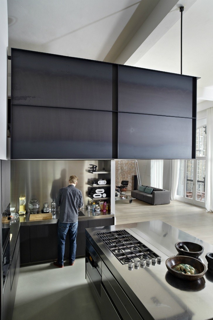 阿姆斯特丹工业风公寓设计-5