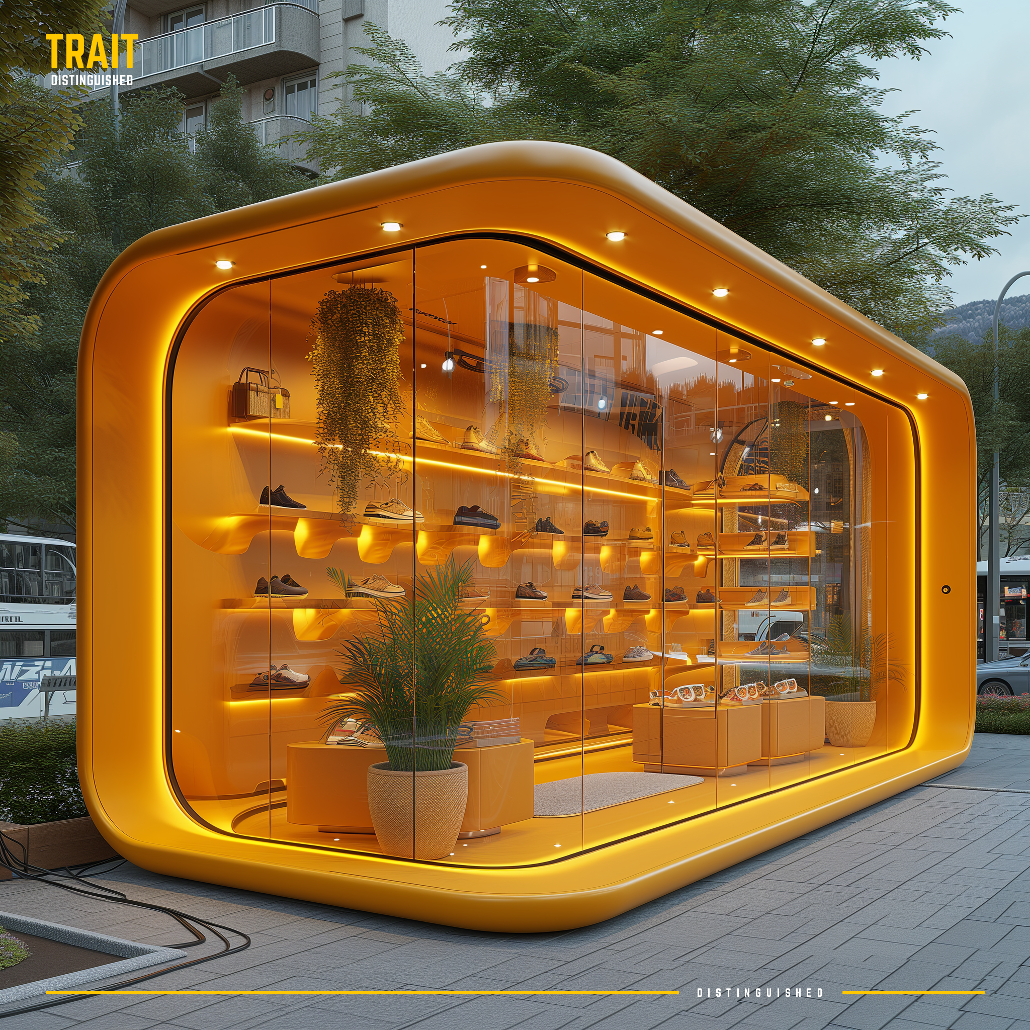Yellow Pop-Up stores :: Midjourney-9