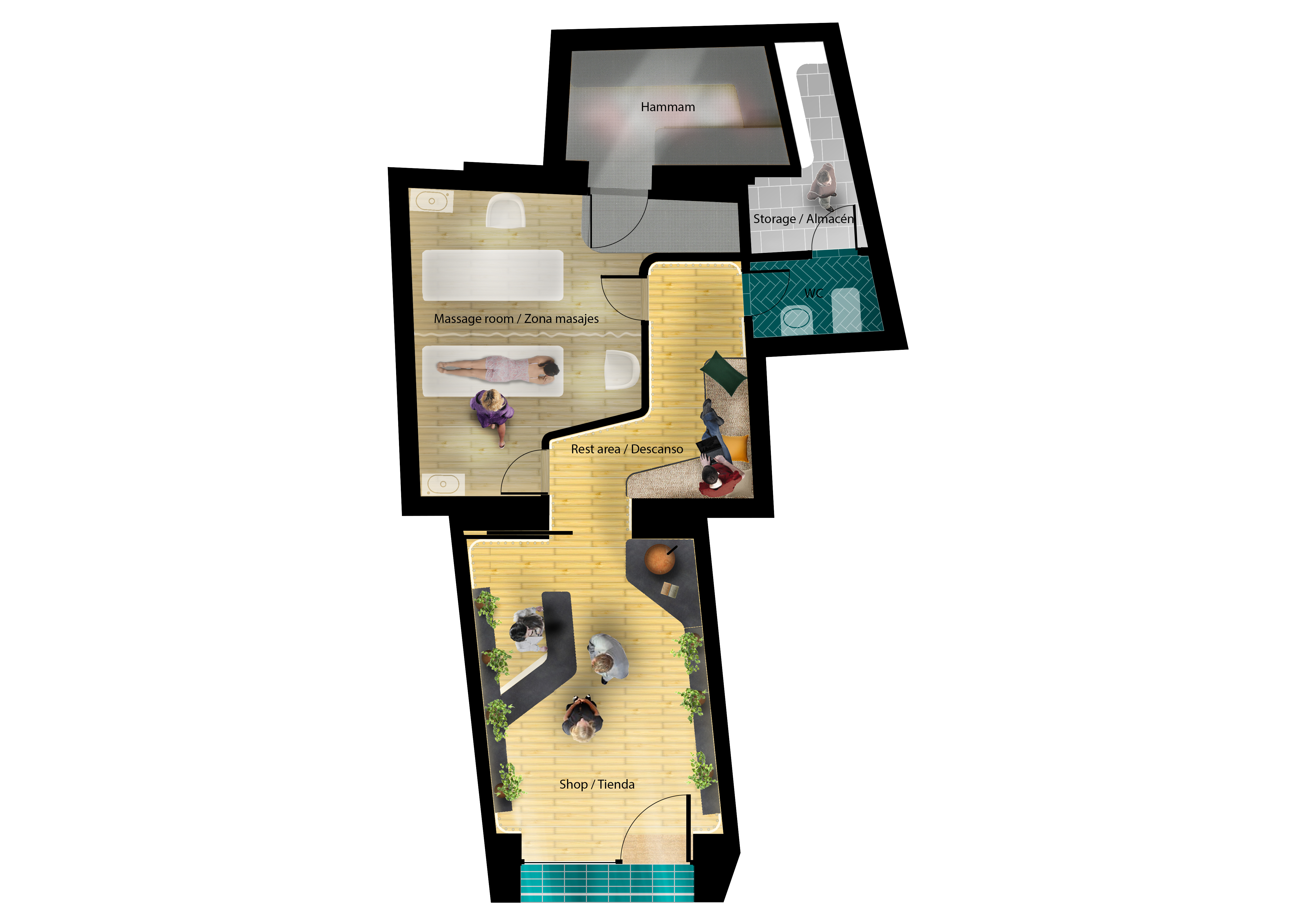 Madrid Nuilea Day Spa | Zooco Estudio 自然氛围的疗愈空间-36