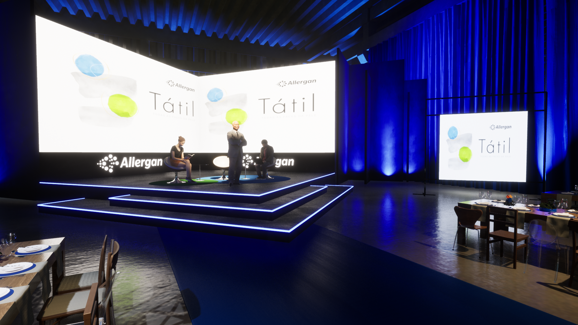 Cenografia Allergan Tátil lançamento-27