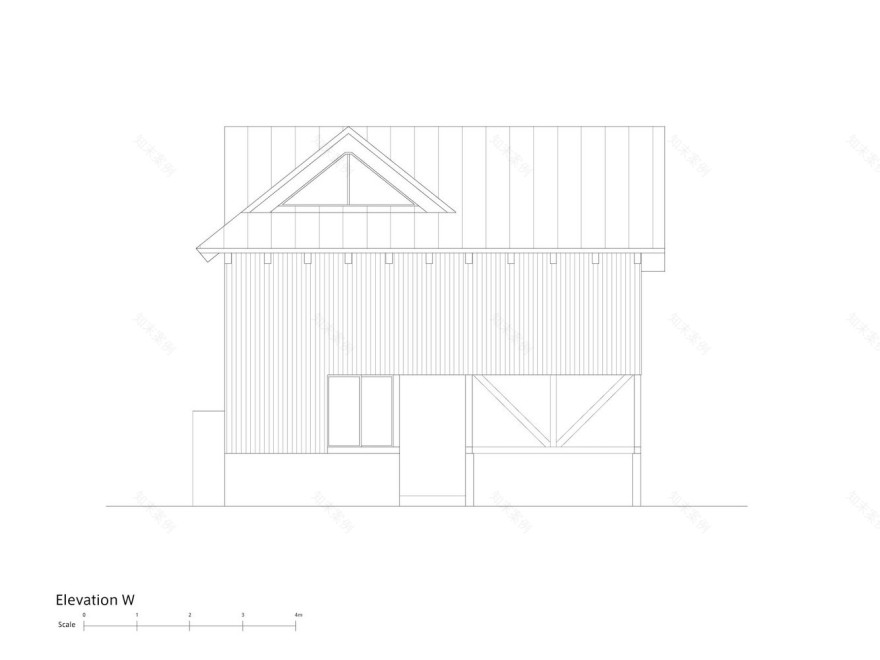 富山县梯形场地上的 L 型木结构住宅-26